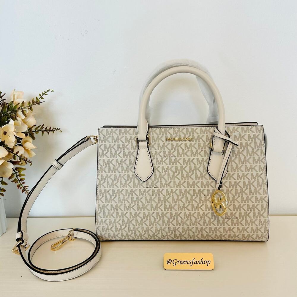 Michael kors purse & wallet Sheila Medium Satchel LT Cream - Picture 2 of 11